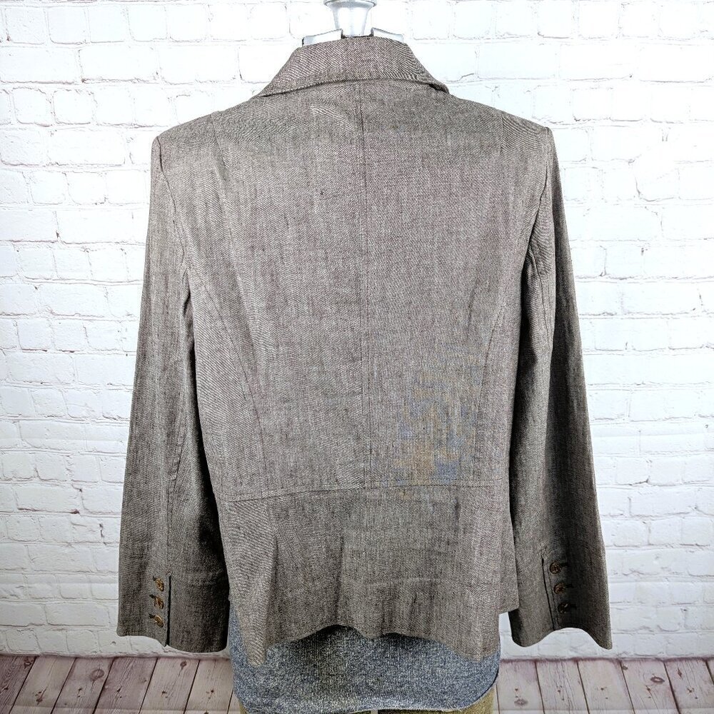 LIKE NEW Lane Bryant Brown Buttoned Blazer 18 - Picture 5 of 8